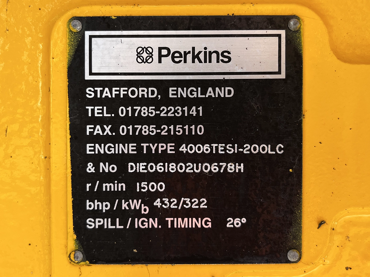 Used Perkins 4006TESI-200LC Engine