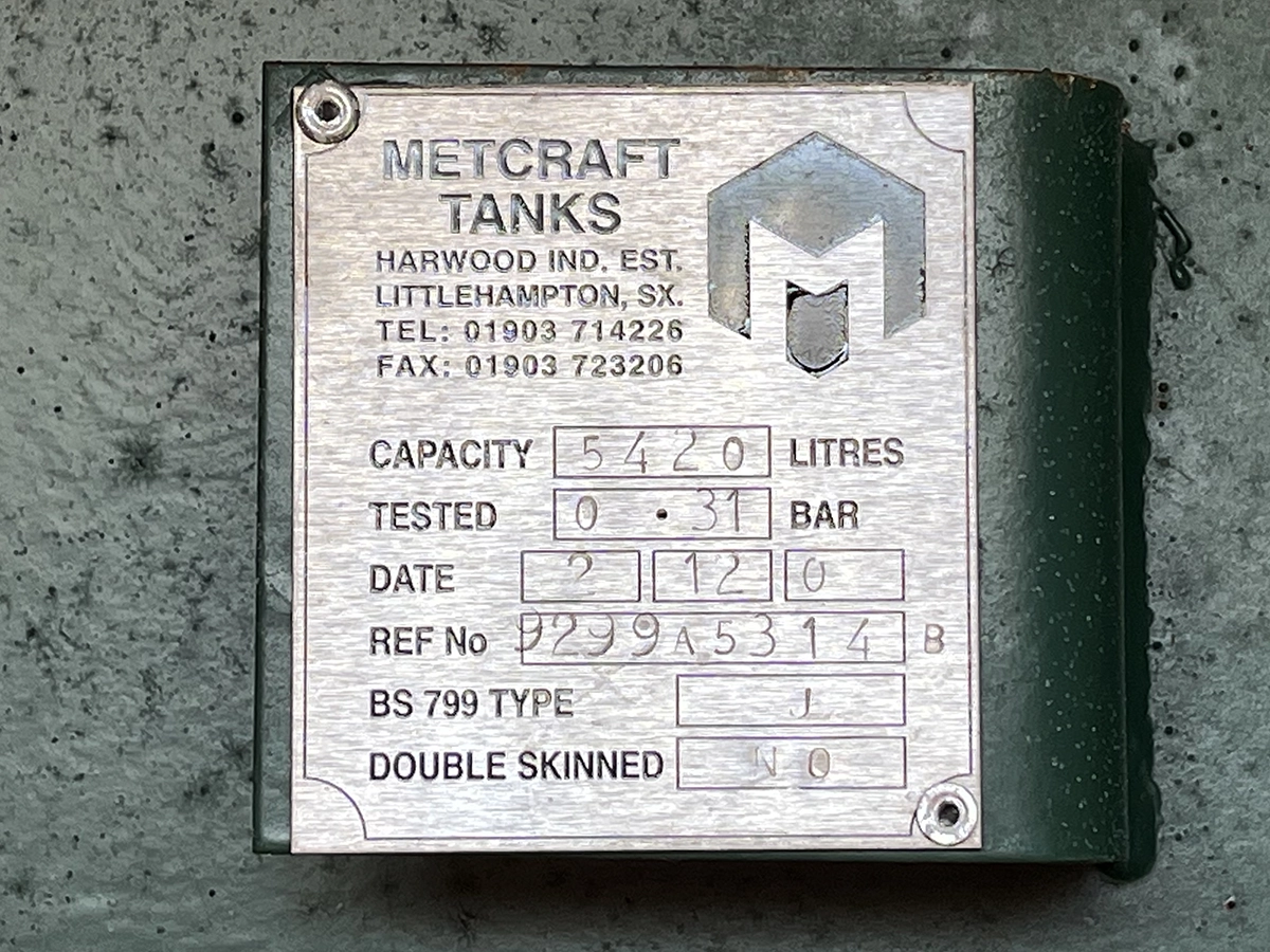 Used Metcraft 5,420 Litre Bunded Diesel Fuel Tank