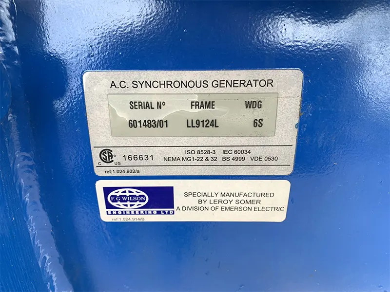 Used FG Wilson 2200kVA Diesel Generator | Stuart Group Ltd