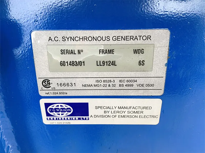 Used FG Wilson 2200kVA Diesel Generator | Stuart Group Ltd