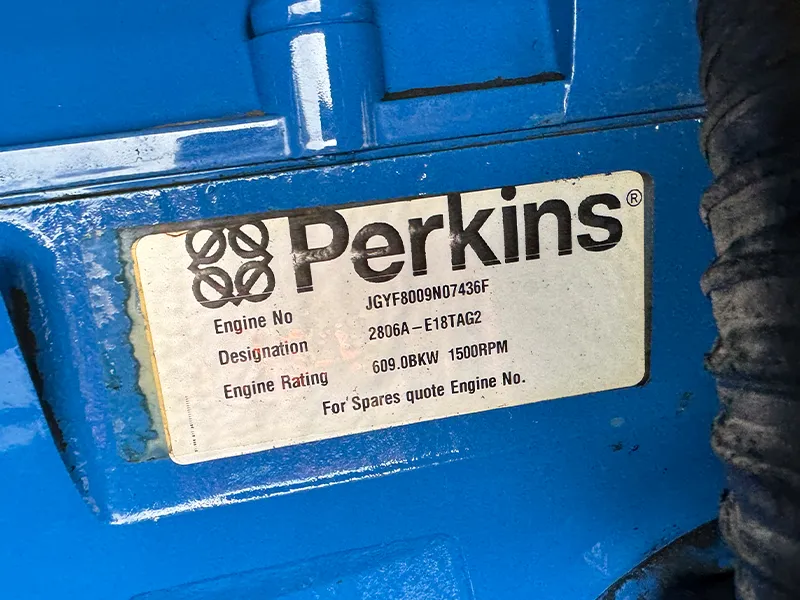 Used FG Wilson Perkins 715kVA Diesel Generator