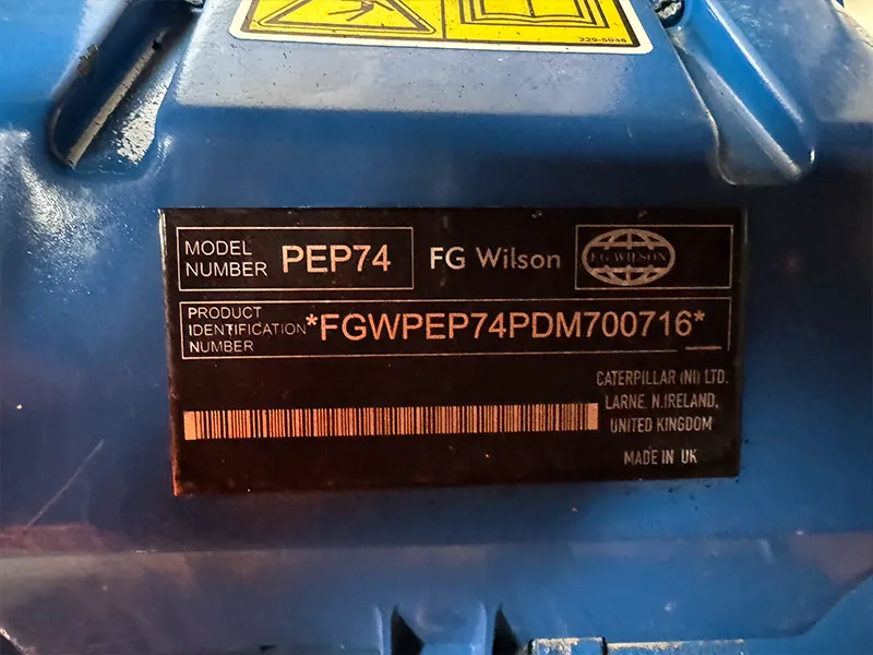 Used FG Wilson Perkins 150kVA Diesel Generator