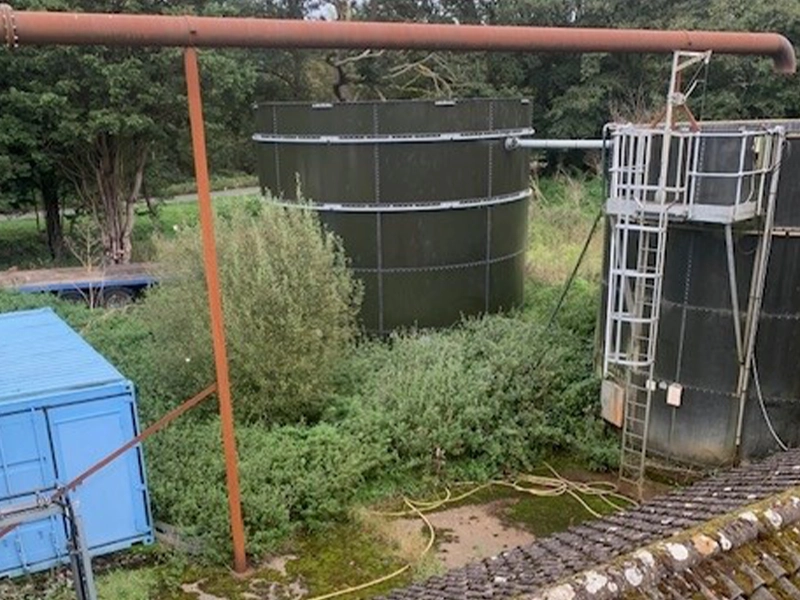 Water Treatment Tanks from Vegetable Washing Plant