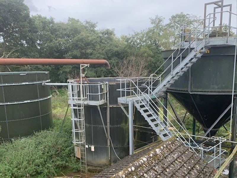 Water Treatment Tanks from Vegetable Washing Plant