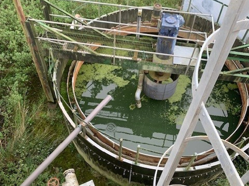 Water Treatment Tanks from Vegetable Washing Plant