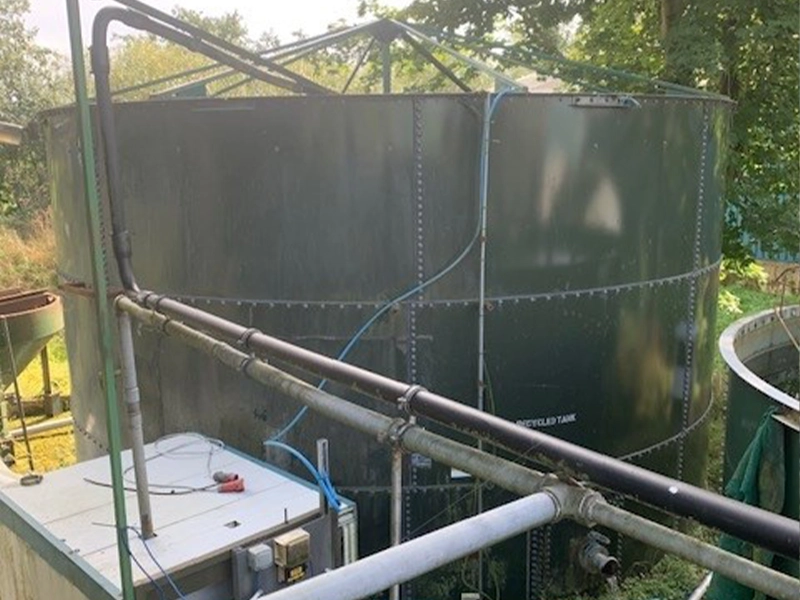 Water Treatment Tanks from Vegetable Washing Plant