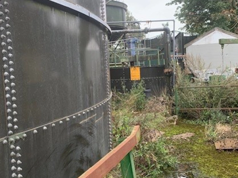 Water Treatment Tanks from Vegetable Washing Plant