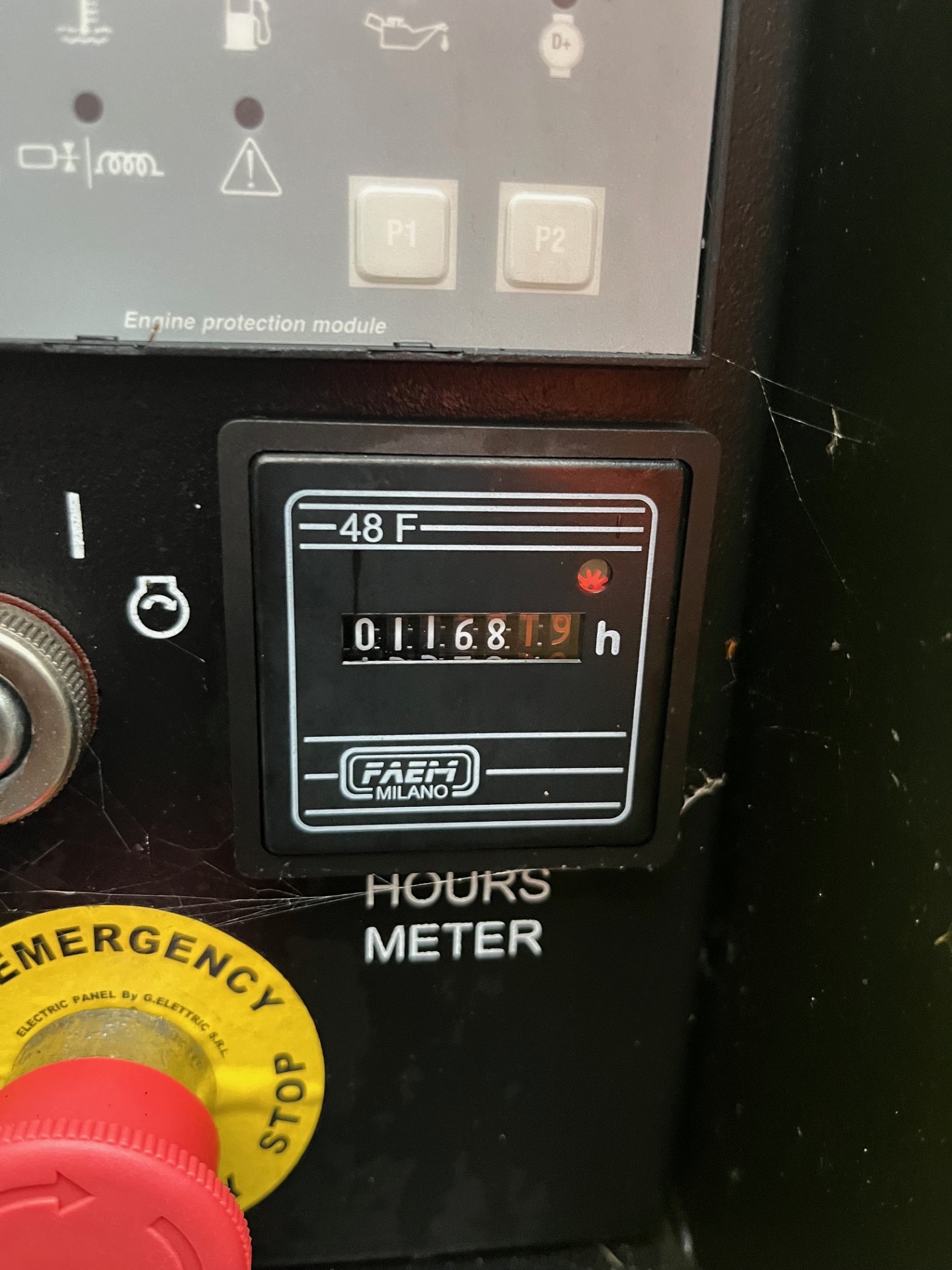 Used Pramac Yanmar Diesel Generator hours