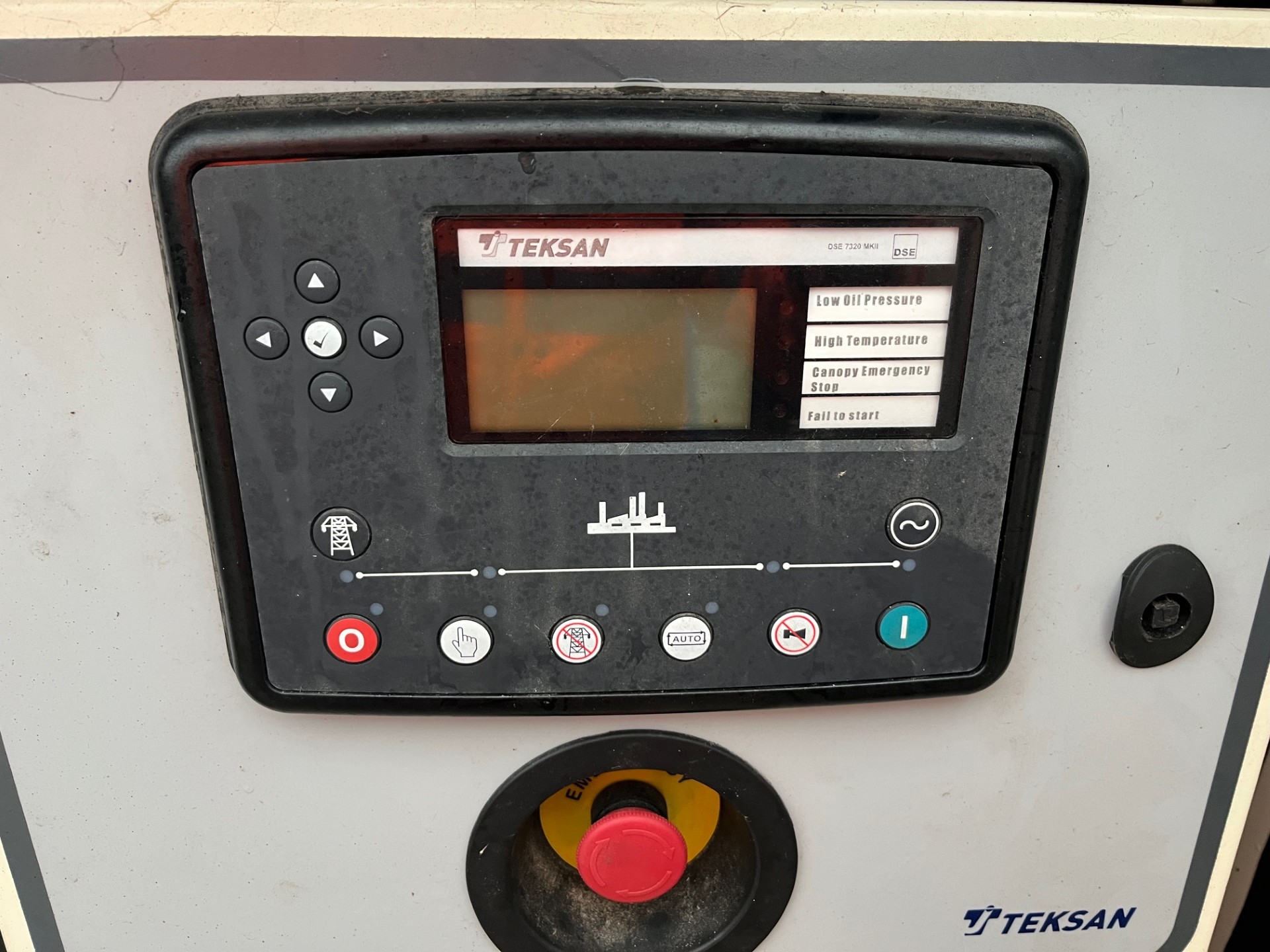 Used Teksan Perkins 88kVA Diesel Generator screen