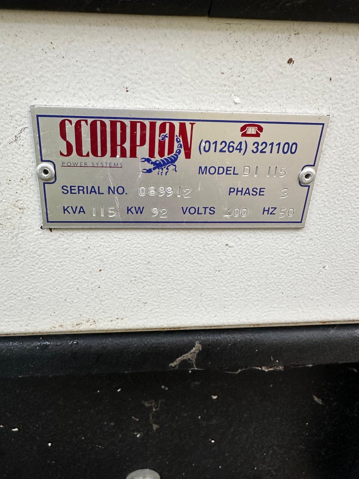 Used Scorpion Iveco 115kVA Diesel Generator For Sale