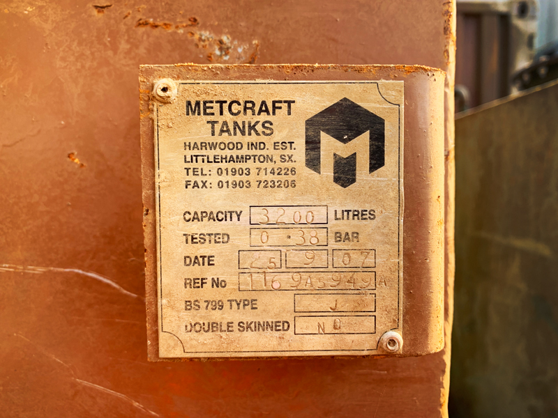 Metcraft 3,200 Litre Single Skin Diesel Fuel Tank | Stuart Group Ltd