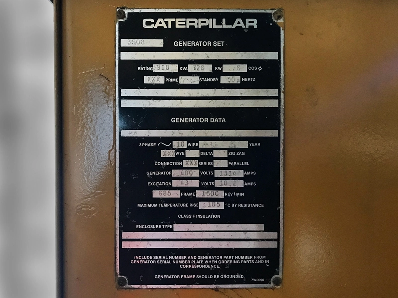 Used Caterpillar 1010kVA Diesel Generator