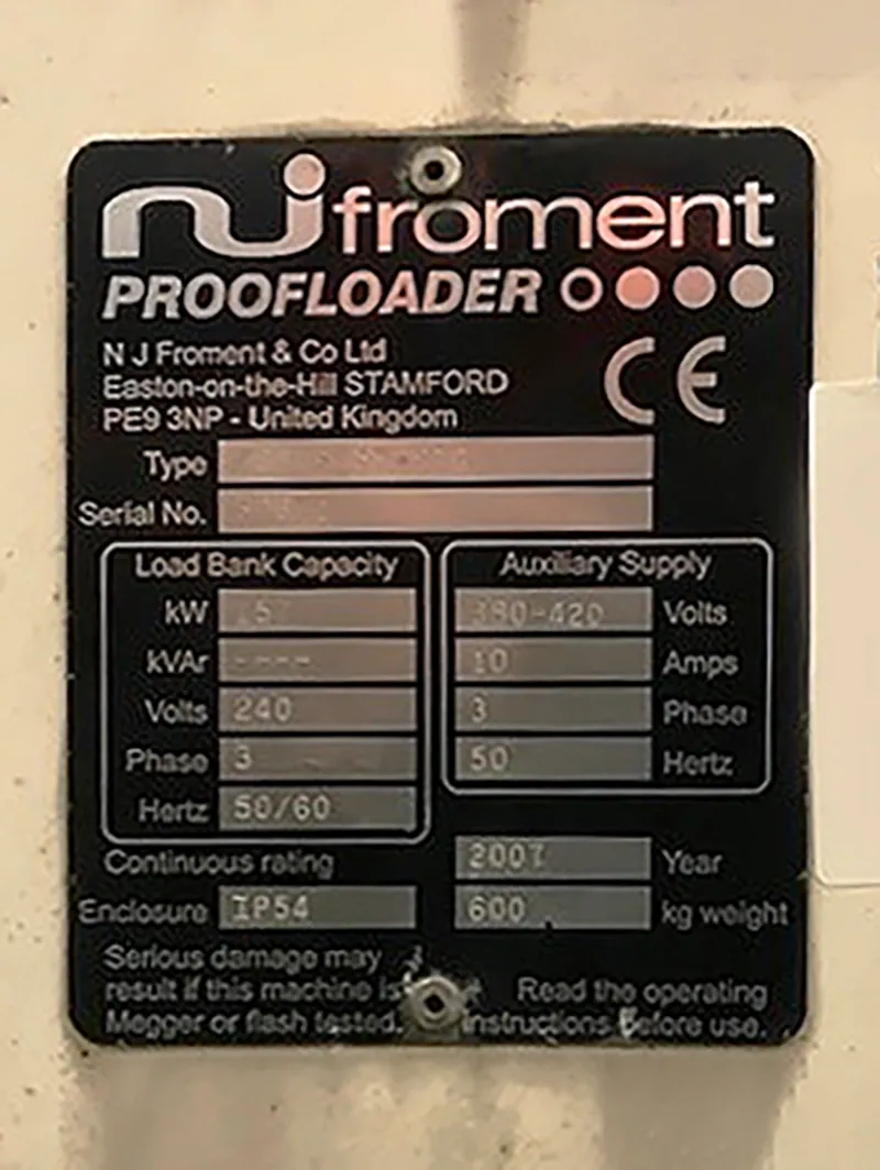 Froment 157kw Load Bank