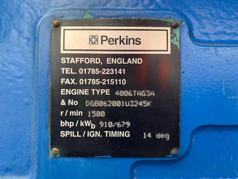 Used Perkins 4006-TAG3A Engine