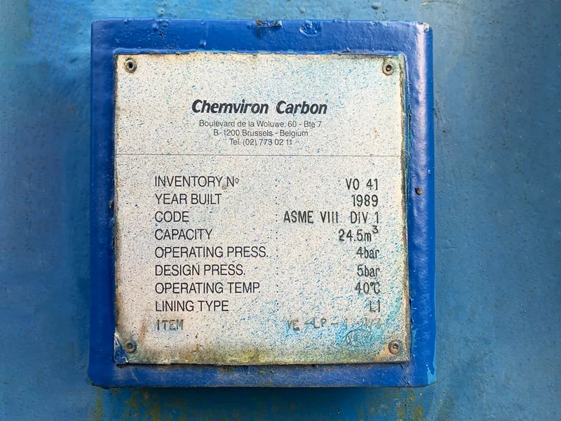 Chemviron 24,500 Litre Carbon Tank