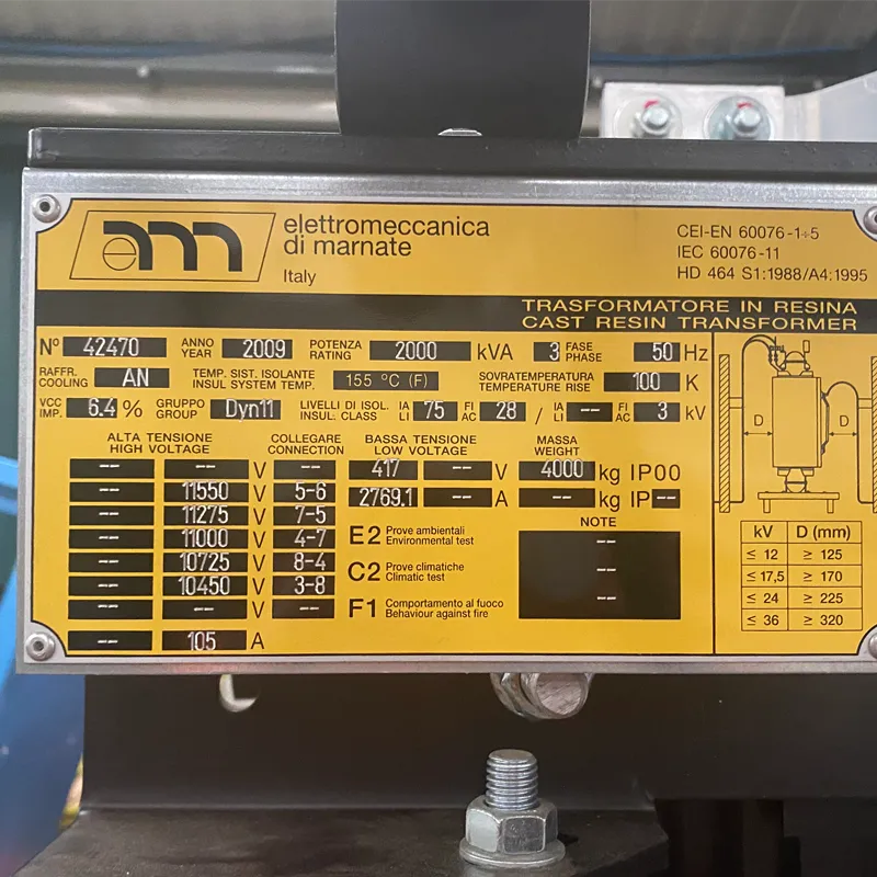 2,000 kVA Transformers