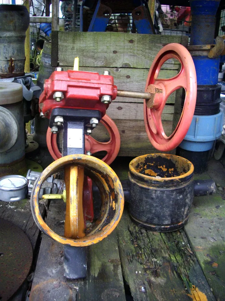 Used Sapag 6" Gear Box Butterfly Valve