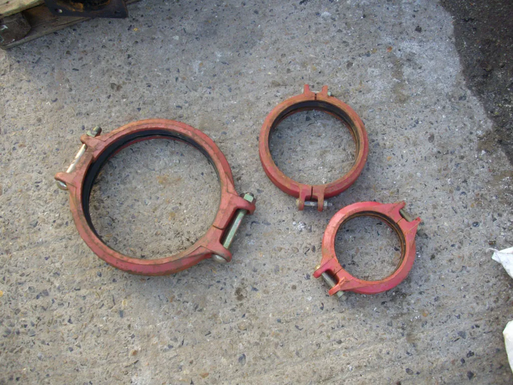 Used Fire Pump Ring Main Pipe Clamps