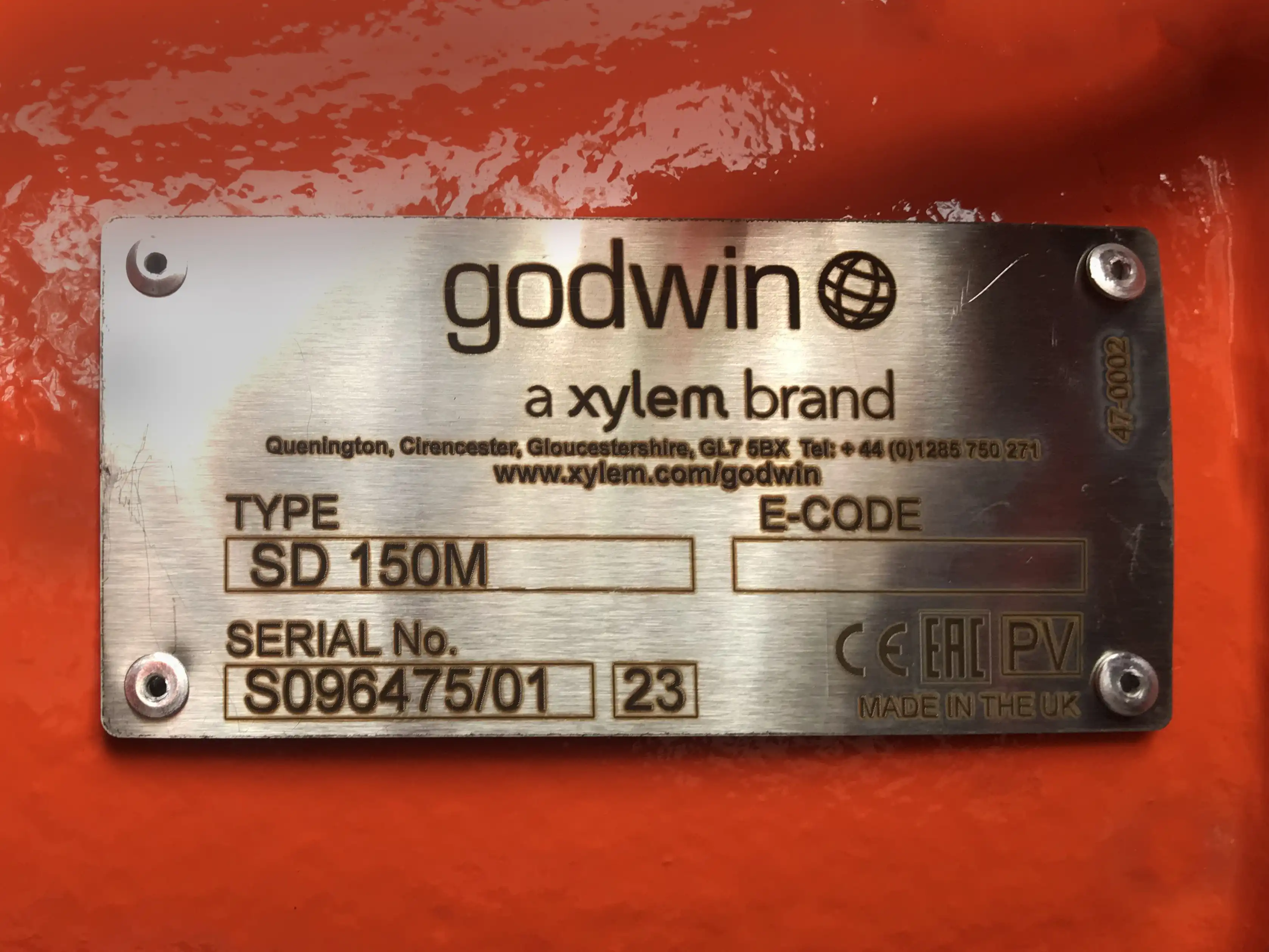 Godwin Dri-Prime SD150M