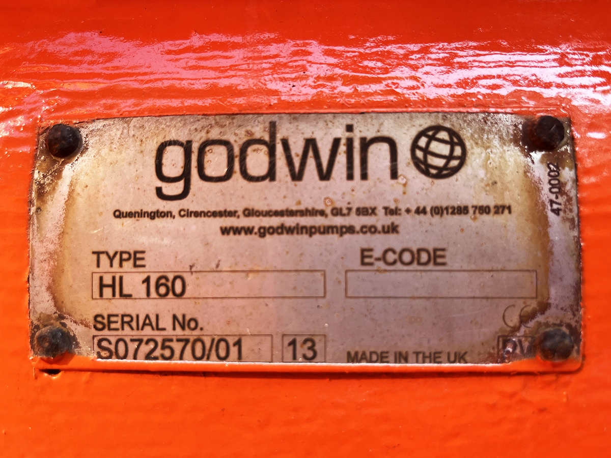 Used Godwin HL160M 8inch Pump