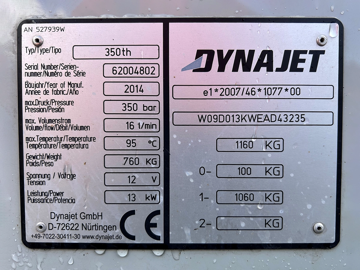 Used DynaJet 350TH Washer Cleaner