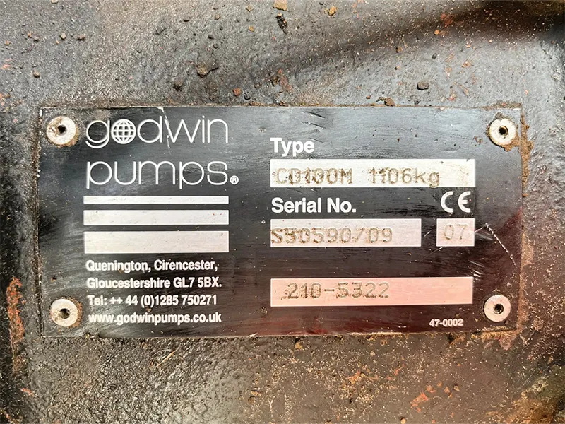 Used Godwin CD100M Pump for Sale | Stuart Pumps Ltd