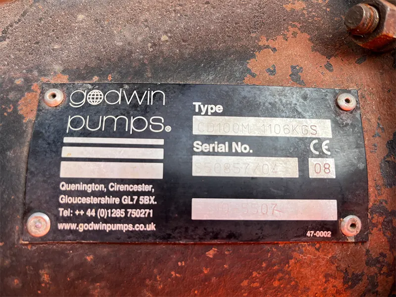 Used Godwin CD100M Pump for Sale | Stuart Pumps Ltd