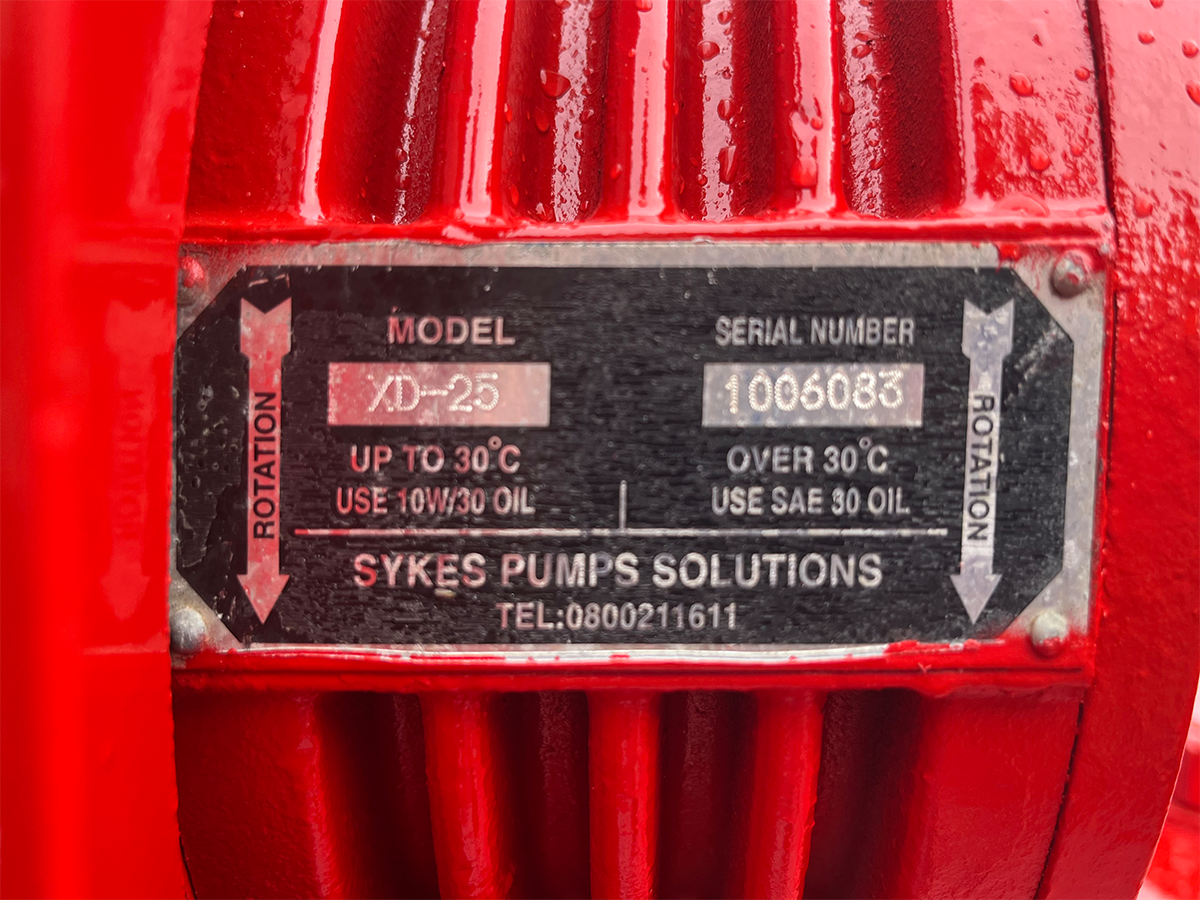 Used Sykes MH150/100 6inch Water Pump