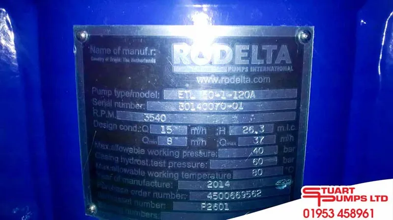 New Rodelta ETL50-1-120A in-line Aviation Fluid Pump