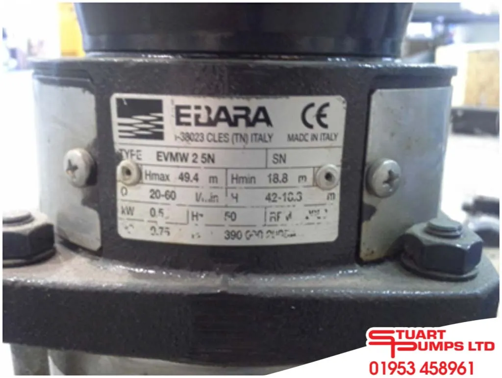 Used Ebara EVMW25N Water Pump