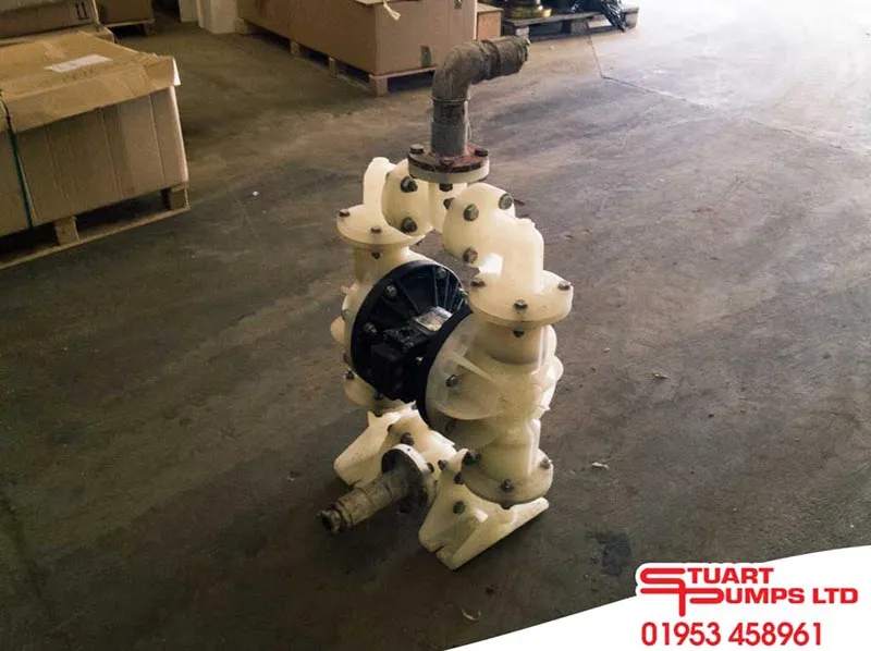 Used Versamatic 2” non-metallic non bolted Diaphragm Pump