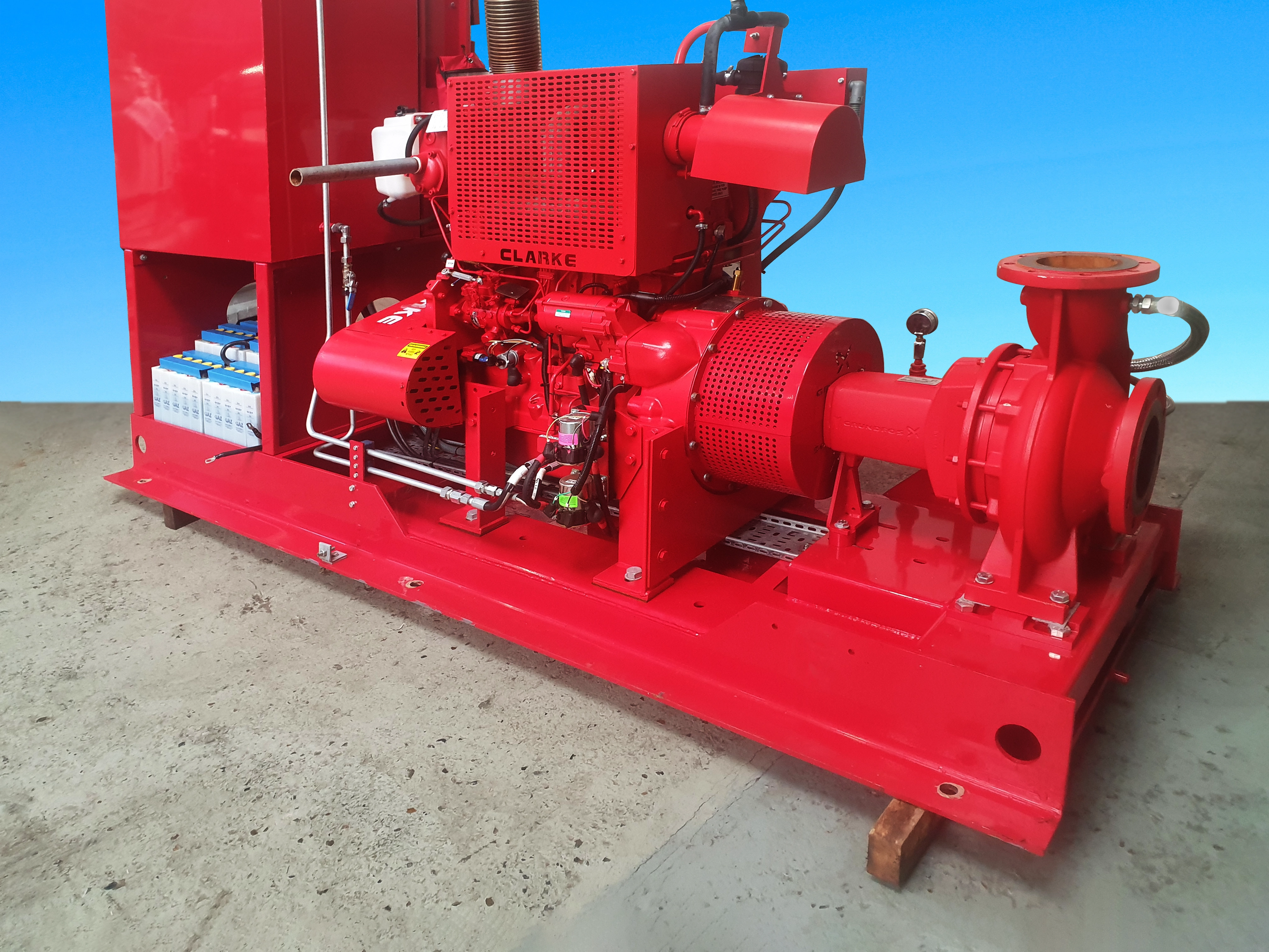 Used Grundfos NFK125-250-1/249 Fire Pump