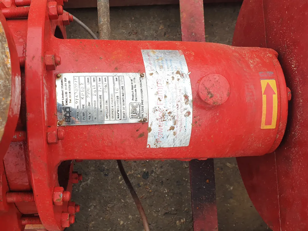 Used SPP KP10X LPCB Approved Fire Pump