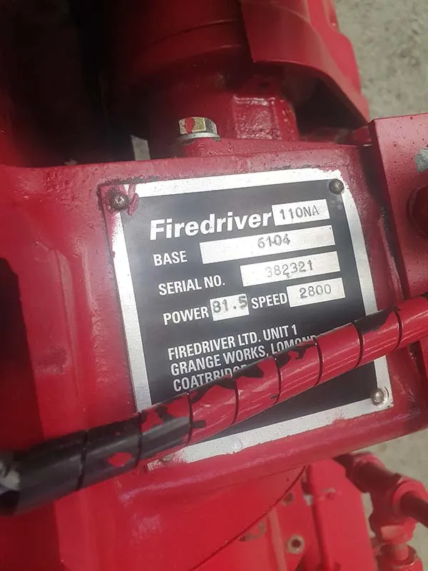 Used SPP KP10X LPCB Approved Fire Pump