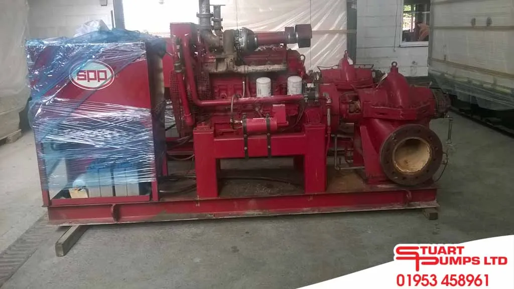 Used SPP TD20E LPCB approved split case fire pump