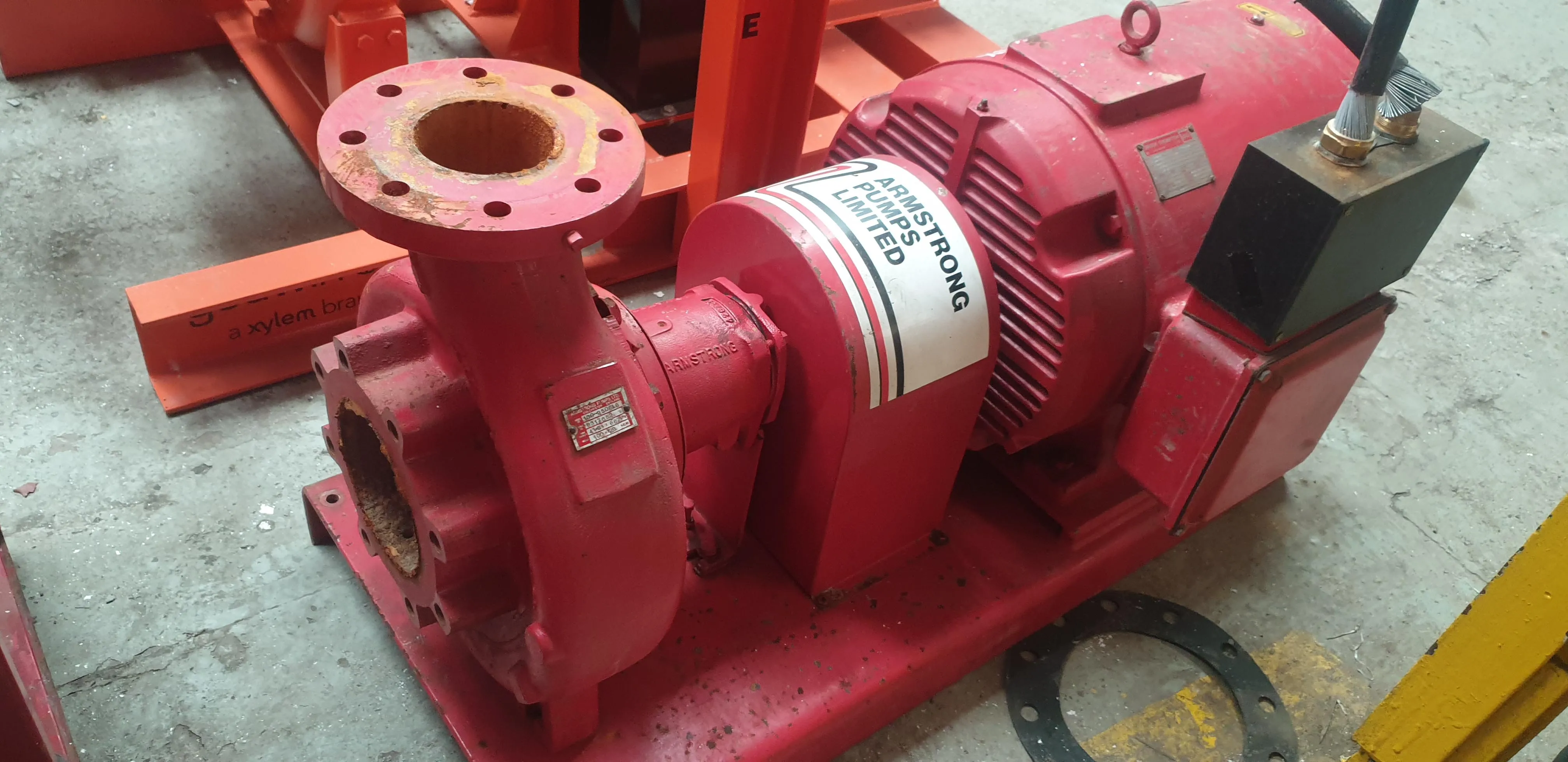 Used Armstrong 100-80DLC LCPB approved fire pump