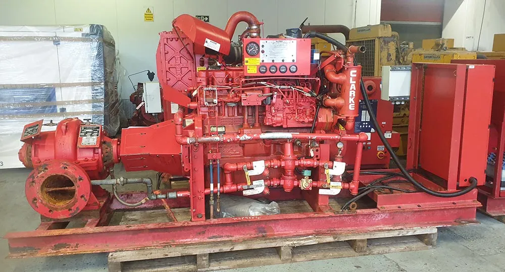 Used Armstrong 10x8x14 HF FM approved split case fire pump