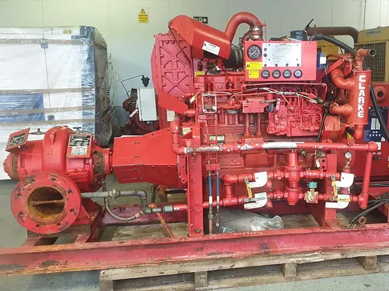 Used Armstrong 10x8x14 HF FM approved split case fire pump