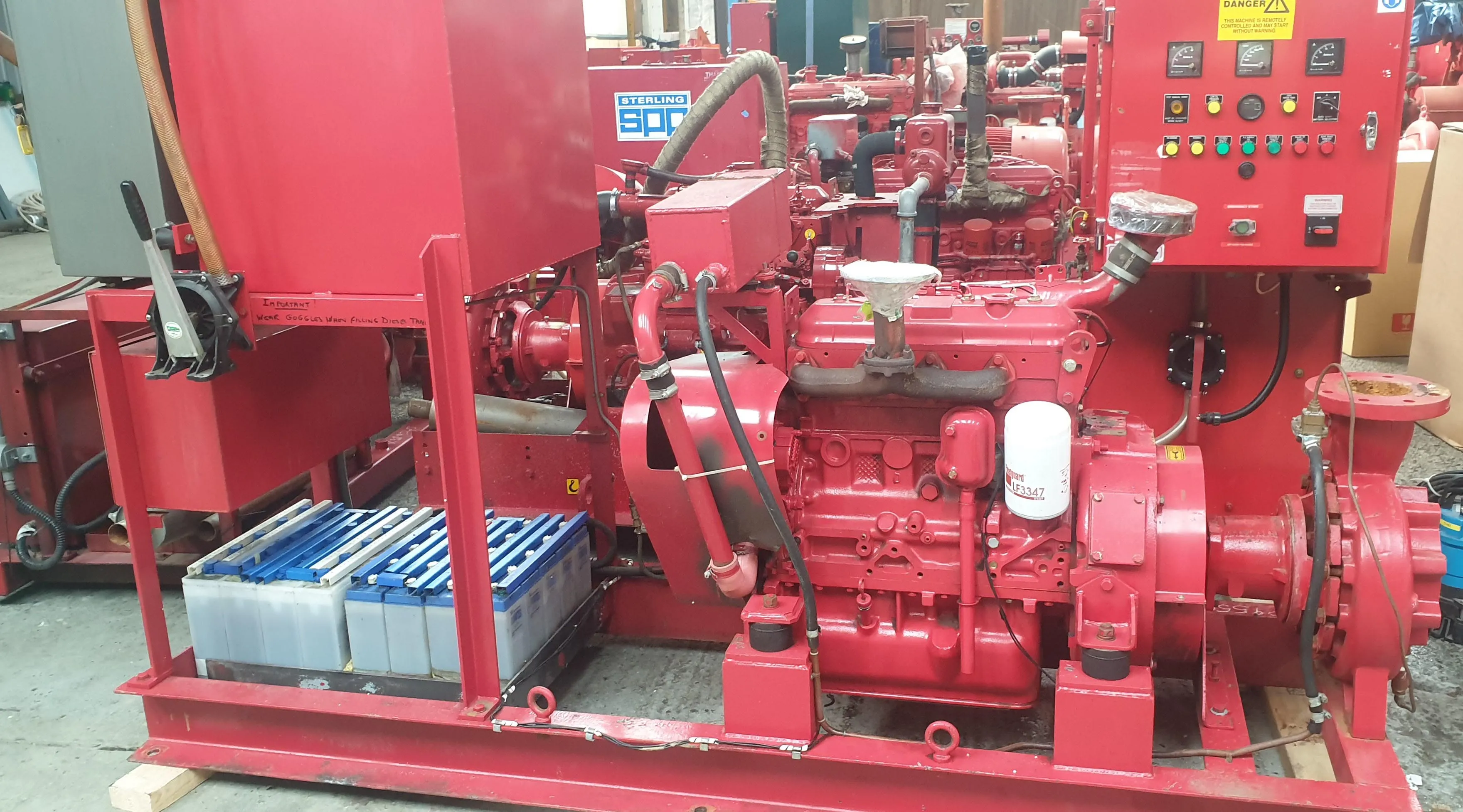 Used Armstrong 100-80DLC LCPB approved fire pump