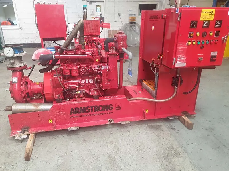 Used Armstrong 6x4x10 DLC LPCB approved fire pump