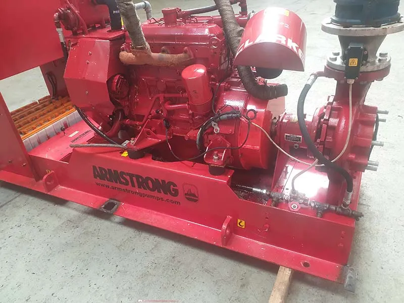 Used Armstrong 6x4x10 DLC LPCB approved fire pump